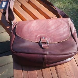 Jack George's crossbody medium leather mail carrie